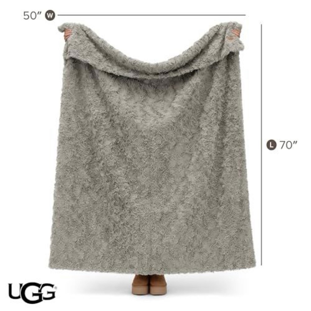 UGG Adalee  Faux Fur Throw Blanket - Picture 3 of 4